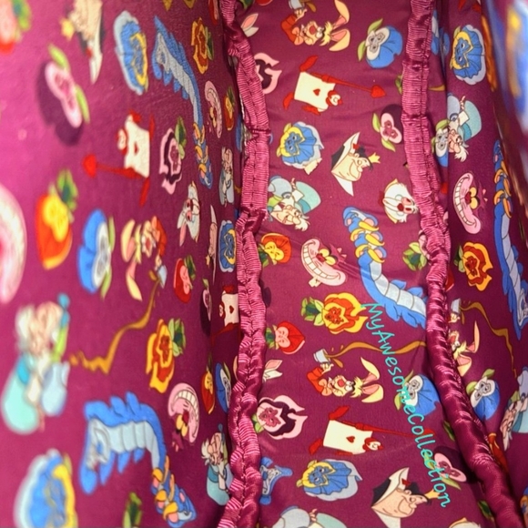 Loungefly Alice in Wonderland Floral Backpack - Blue and Yellow - Picture 5 of 7